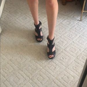 COPY - 7 for All Mankind Black Wedges